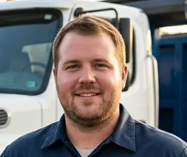 Tyler Buchanan, Lead Driver at JK Dumpster Rental in Johnson City, TN